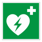 AED sticker, ISO 7010, E010