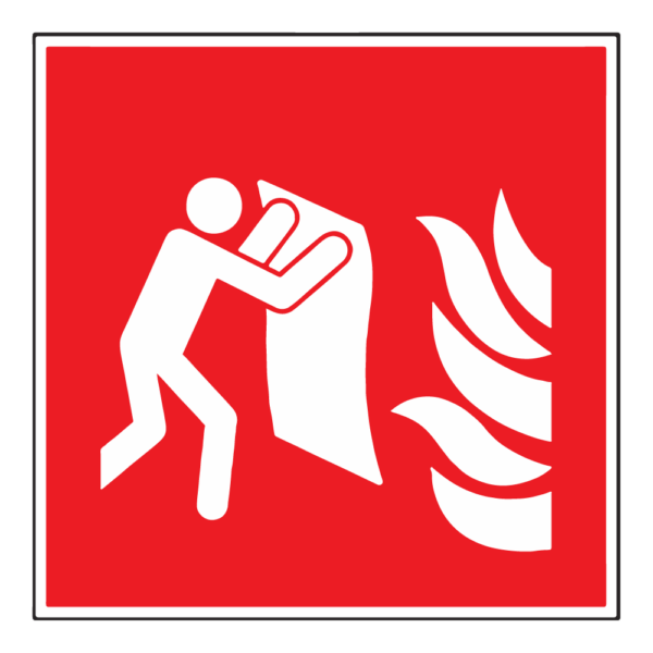 Blusdeken sticker, ISO 7010, F016 - Afbeelding 1