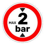 Maximaal 2 bar sticker