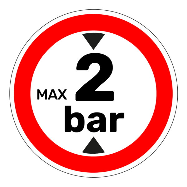 Maximaal 2 bar sticker - Afbeelding 1