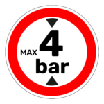 Maximaal 4 bar sticker
