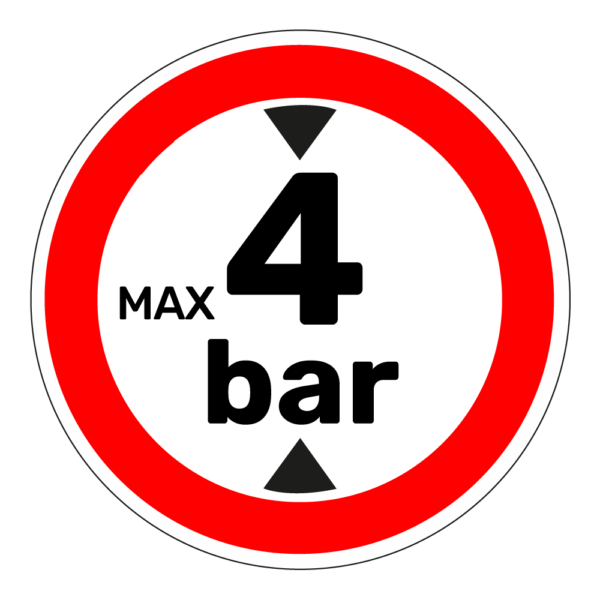 Maximaal 4 bar sticker - Afbeelding 1