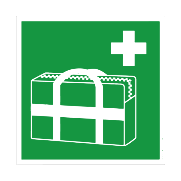Medische noodtas sticker, ISO 7010, E027 - Afbeelding 1