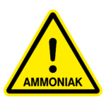 Waarschuwingssticker ammoniak
