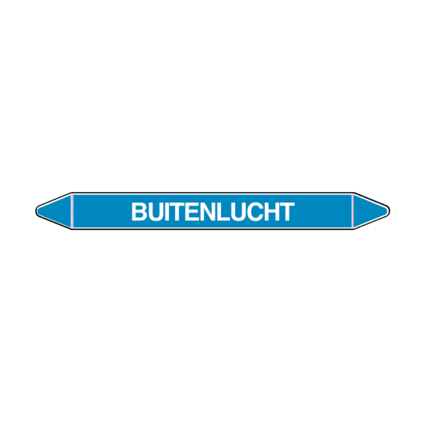 Leidingmarkering Buitenlucht sticker - Afbeelding 1