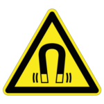 Magnetisch veld sticker, ISO 7010, W006