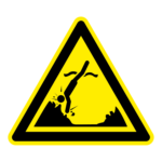 Objecten onder water sticker, ISO 7010, W049