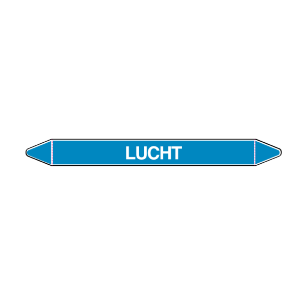 Leidingmarkering Lucht sticker - Afbeelding 1