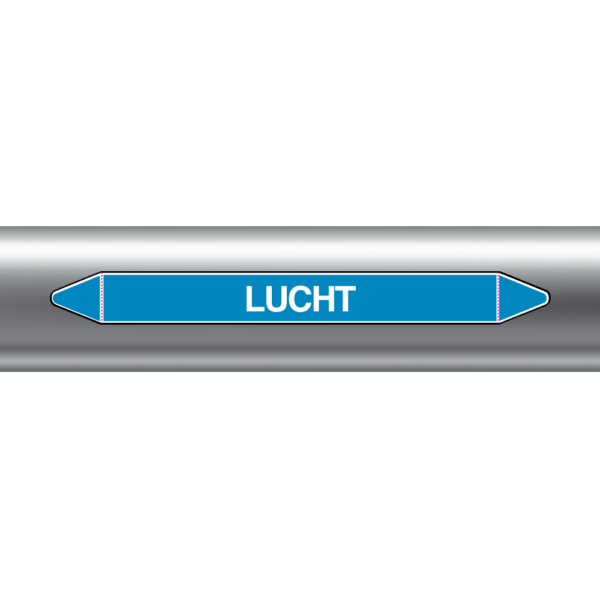 Leidingmarkering Lucht sticker - Afbeelding 2