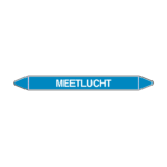 Leidingmarkering Meetlucht sticker