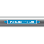 Leidingmarkering Perslucht 10 bar sticker - Afbeelding 2