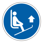 Houd skipunten omhoog sticker, ISO 7010, M036