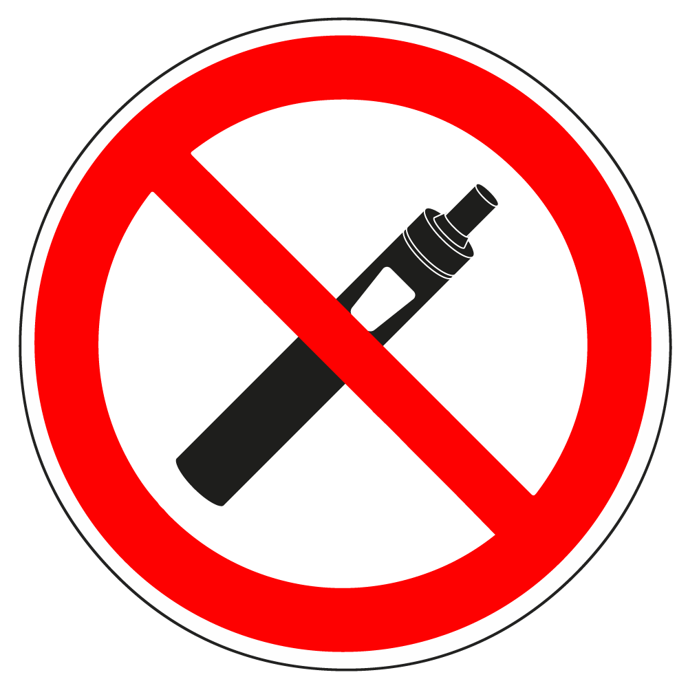 SKU_546_Verboden_Vapen Verboden te vapen sticker - Afbeelding 1