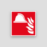 Materiaalopslag brandbestrijding bord, ISO 7010, F004 - Afbeelding 2